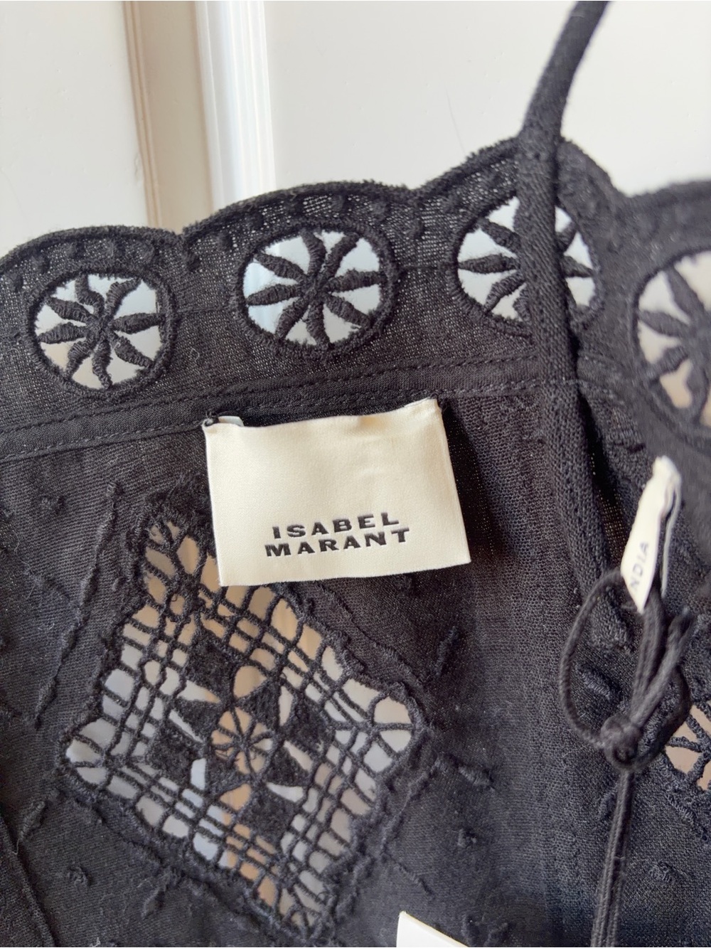 Isabel Marant Black Nelssy, Sz Small Fr 36, Camisole Top NWT Original $860 - Picture 6 of 6